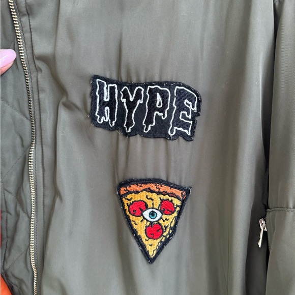 ARMY GREEN BOMBER JACKET - Picture 9 of 10